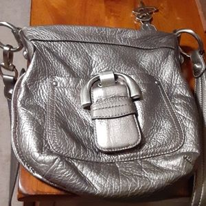 B Makowsky silver crossbody